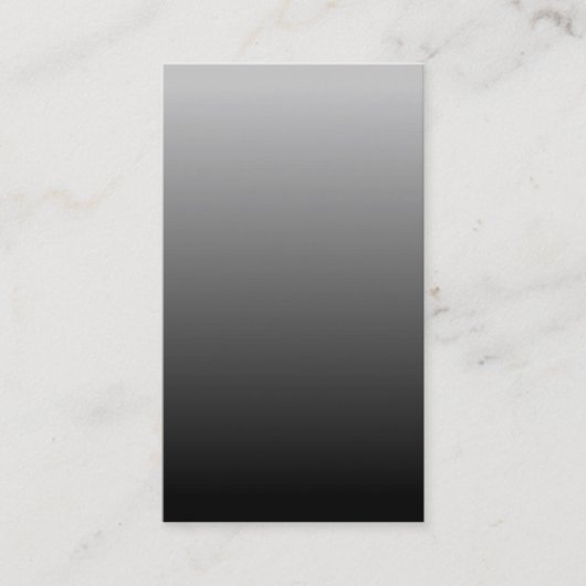 Gray Black Ombre Visitekaartje (Voorkant)