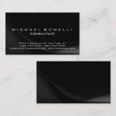 Gray Black Pattern Consultant Visitekaartje (Voorkant / Achterkant)