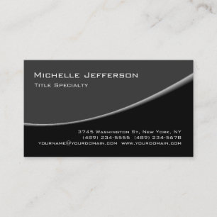 Gray Black Pattern Trendy Visitekaartje