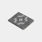 Gray Black Pencil Floral Pattern Post-it® Notes (Schuin)