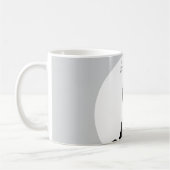 Gray Black Pop Art Leadership Wolf Howling Koffiemok (Links)