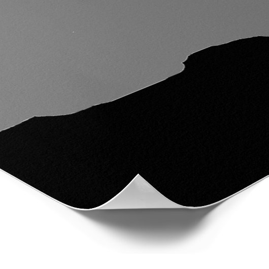 Gray Black Pop Art Leadership Wolf Howling Poster (Hoek)