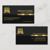 Gray Black Retro Kolommen Lagen slepen Visitekaartje (Voorkant / Achterkant)