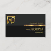 Gray Black Retro Kolommen Landscaping Landscaper Visitekaartje (Achterkant)