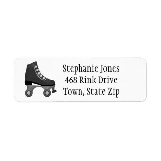 Gray Black Roller Schaatsen Skatelabel Etiket