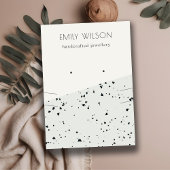 Gray Black Terrazzo Texture Stud Earring Ketting Visitekaartje