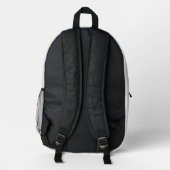 Gray Black Tiger Graduation Backpack Bedrukte Rugzak (Achterkant)