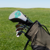 Gray Blauwgroen Chevron Golfheadcover (Insitu)