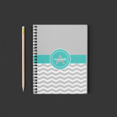 Gray Blauwgroen Chevron Planner