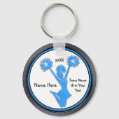 Gray Blue Black Cheerleader Sleutelhangers Aangepa (Achterkant)