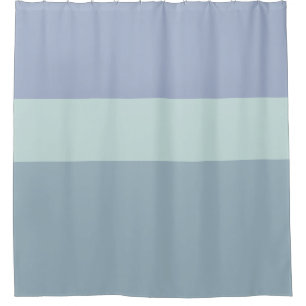 Gray Blue en Green Stripes Shower Curtain Douchegordijn