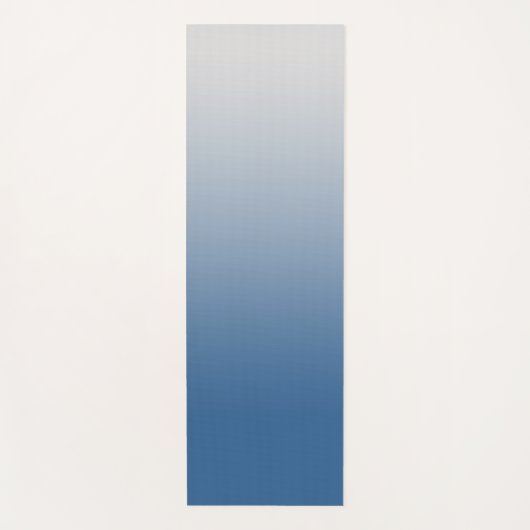 Gray Blue Gradient Yoga Mat (Voorkant)