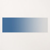Gray Blue Gradient Yoga Mat (Voorkant (horizontaal))