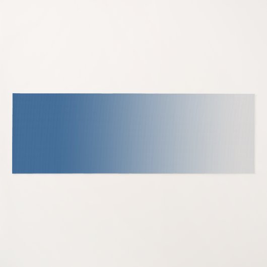 Gray Blue Gradient Yoga Mat (Voorkant (horizontaal))