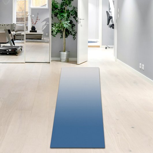 Gray Blue Gradient Yoga Mat
