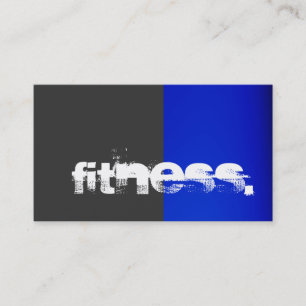 Gray Blue Personal Trainer Visitekaartje