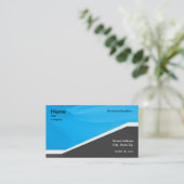 Gray Blue Professional Visitekaartje (Staand voorkant)