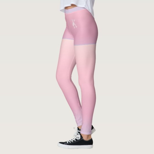 Gray-Blue Roze gradiënt, Kortingen, Aangepast mono Leggings (Links)