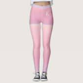 Gray-Blue Roze gradiënt, Kortingen, Aangepast mono Leggings (Voorkant)
