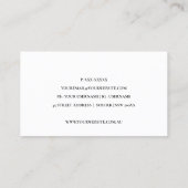 GRAY BLUE SIMPLE VACUUM CLEANER CLEANER SERVICE VISITEKAARTJE (Achterkant)