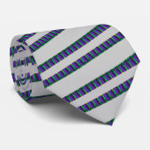 Gray Blue Striped Official Stropdas (Opgerold)