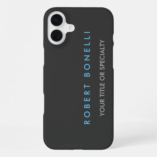 Gray Blue Trendy iPhone Hoesje (Achterkant)