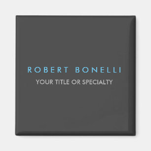 Gray Blue Trendy Magneet