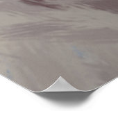  Gray Blue White Abstract Brushstrokes Poster (Hoek)