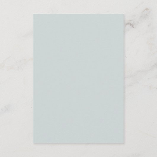Gray Blush Blue Mountain Pine Weddenschap Informatiekaartje (Achterkant)