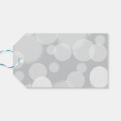 Gray Bokeh Cadeaulabel (Achterkant Horizontaal)