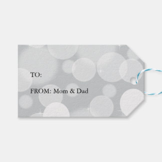 Gray Bokeh Cadeaulabel