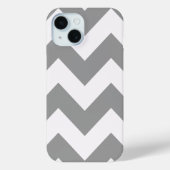 Gray Bold Chevron Case-Mate iPhone Case (Achterkant)