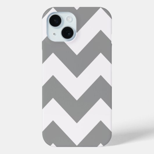 Gray Bold Chevron Case-Mate iPhone Case (Achterkant)