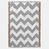 Gray Bold Chevron Deken (Voorkant Verticaal)