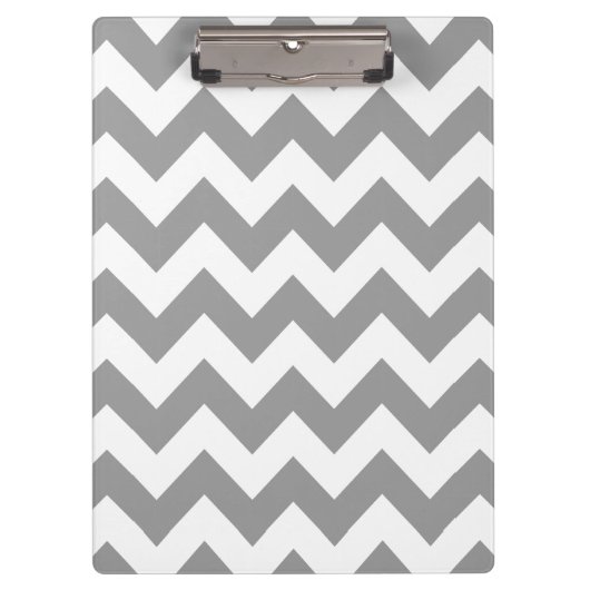 Gray Bold Chevron Klembord (Voorkant)