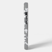 Gray Bold Damask @ Emporiomoffa Case-Mate iPhone Case (Achterkant / Links)