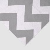 Gray Bold Mod Chevron Tissuepapier (Detail)
