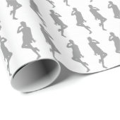 Gray Bold Mod Go Girls Cadeaupapier (Rol Hoek)