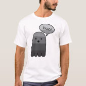 Gray Boo Boo Ghost Halloween T-shirt (Voorkant)
