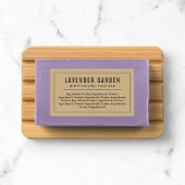 Gray Border & Line Ingredients List Kraft Labels