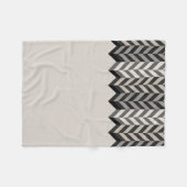 Gray Borderbone Stripes Pattern Fleece Deken (Voorkant (Horizontaal))