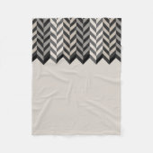 Gray Borderbone Stripes Pattern Fleece Deken (Voorkant)