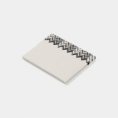 Gray Borderbone Stripes Pattern Post-it® Notes (Schuin)
