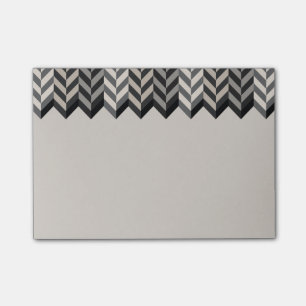 Gray Borderbone Stripes Pattern Post-it® Notes