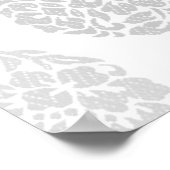 Gray Bouquet Weddenschap Foto Collage Framed Wall  Poster (Hoek)