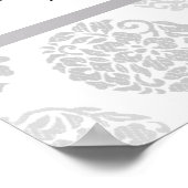 Gray Bouquet Weddenschap Foto Collage Wall Art Pos Poster (Hoek)