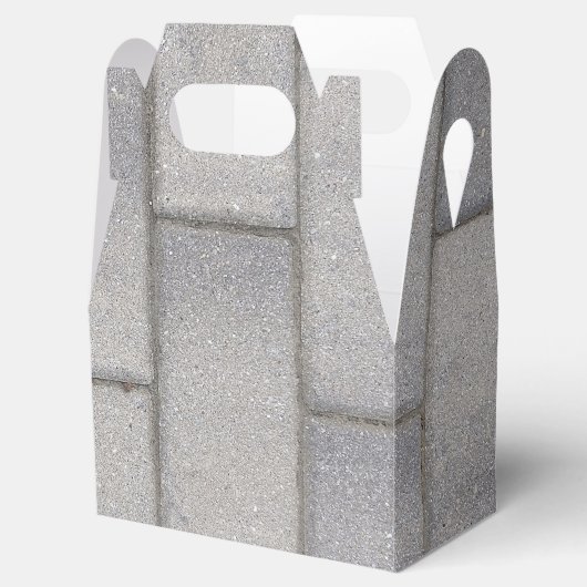 Gray Brick Cement Sidewalk Bedankdoosjes (Geopend)
