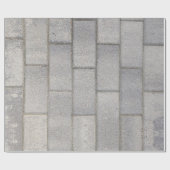 Gray Brick Cement Sidewalk Cadeaupapier (Vlak)