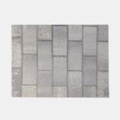 Gray Brick Cement Sidewalk Deurmat (Voorkant)
