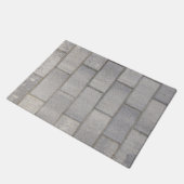 Gray Brick Cement Sidewalk Deurmat (Schuin)